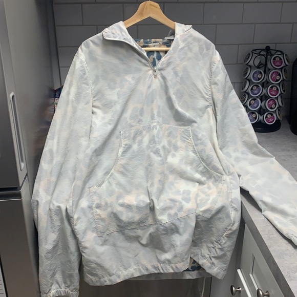 ASOS Hooded Leopard Windbreaker Size Medium - Picture 1 of 1